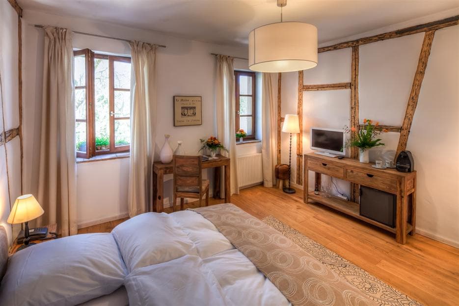 Wohnliches Zimmer mit Fachwerk